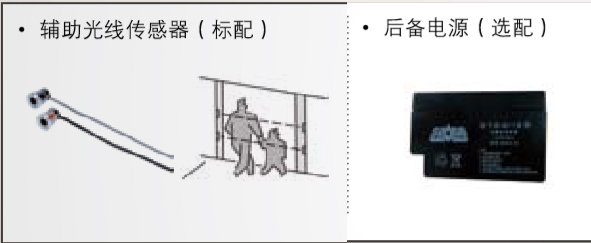 附加功能（备用电源、辅助光线传感器）